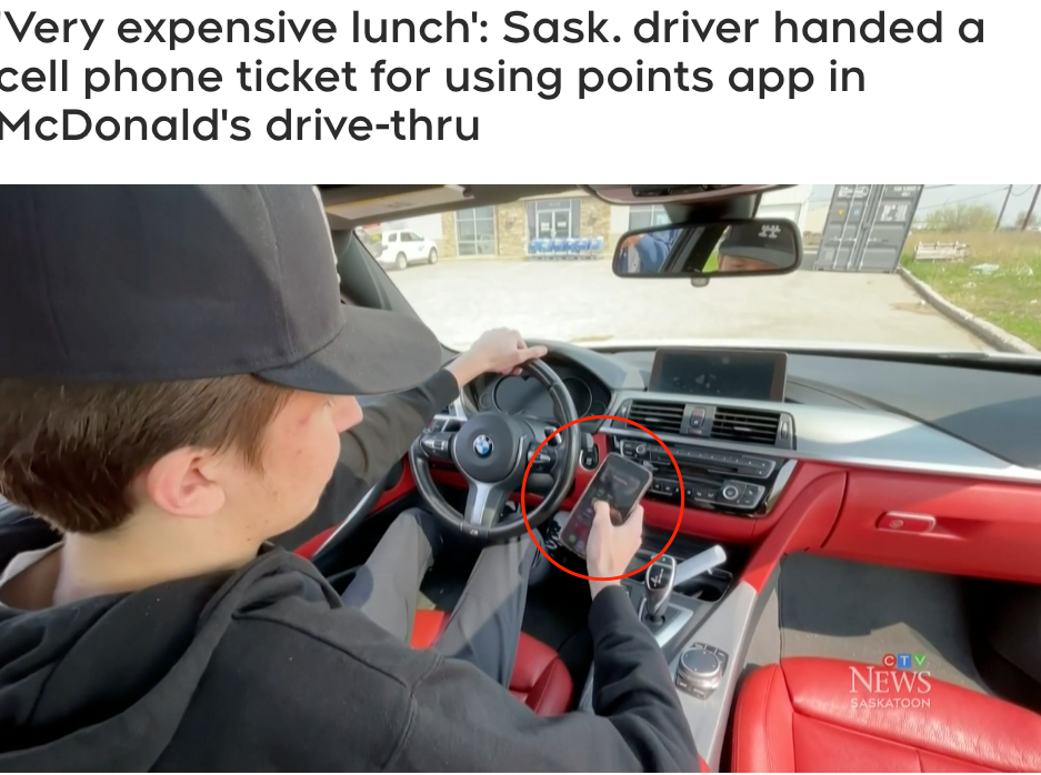 傻眼了！加拿大18岁小哥drive-thru用手机