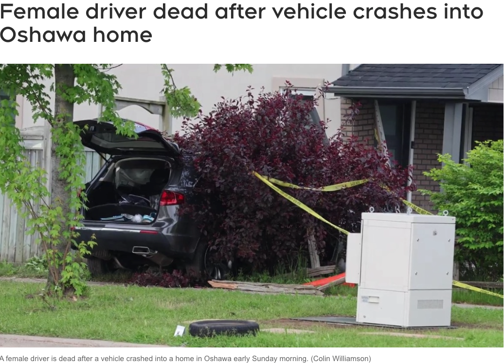 惨剧，大多伦多SUV撞民宅，37岁女性司机